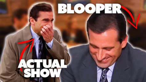 The Office Cast Breaking In The Show Vs The Bloopers Comedy Bites