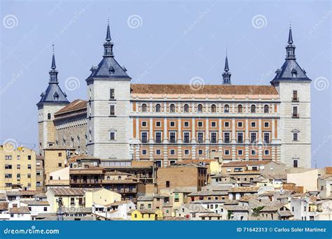 Alcazar Fortress Medieval City Toledo Spain Stock Image Image Of
