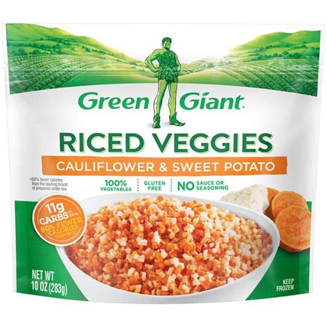 Chicken, broccoli, cauliflower and carrots are a perfect match. Green Giant Cauliflower & Sweet Potato Riced Veggies | Hy ...