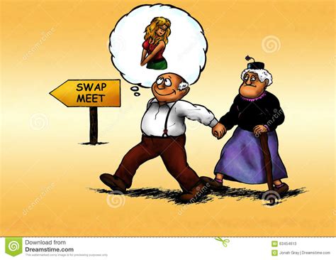 Swap Meet 2008 Stock Illustration Illustration Of Black
