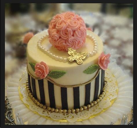 Vintage Downton Abbey Inspired Birthday Cake