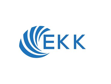 Ekk Letter Logo Design On White Background Ekk Creative Circle Letter