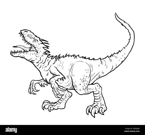 Raptor Jurassic Park Black And White Stock Photos And Images Alamy