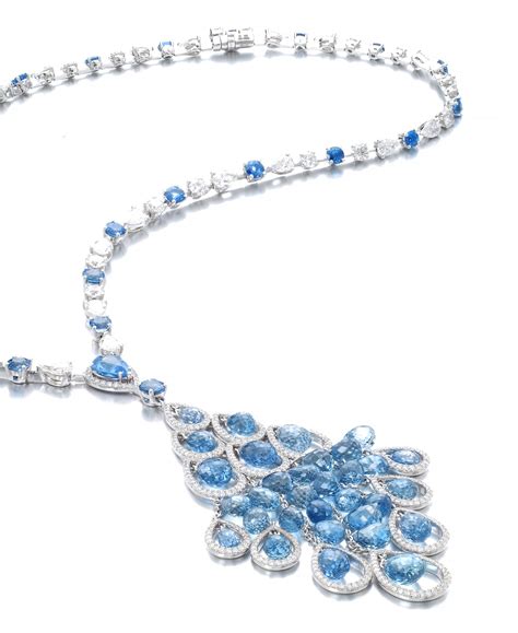 Graff Sapphire And Diamond Necklace The Weekly Edit Fine Jewels