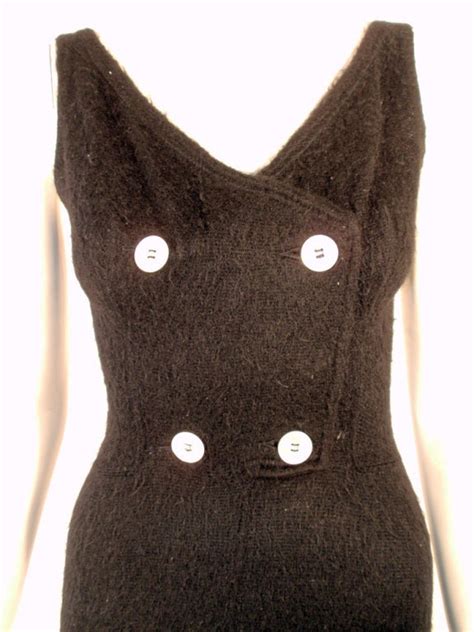 Rudi Gernreich Vintage Black Knit Bathing Suit W 4 Buttons At 1stdibs