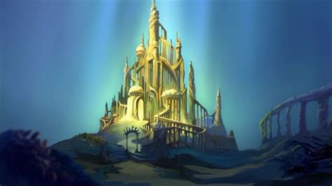 Ariels Underwater Castle Little Mermaid Castle Disney Princess Castle Disney Drawings