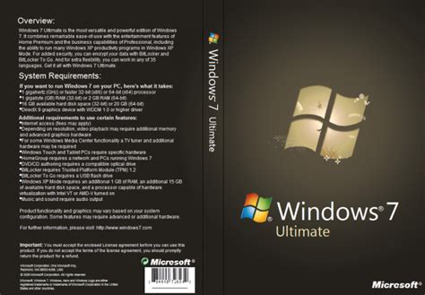 Windows 7 Ultimate Box Art Dvd Cover Template The Fast Ring Insider