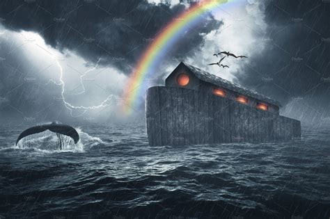 Noahs Ark Bible Story Stock Photos ~ Creative Market