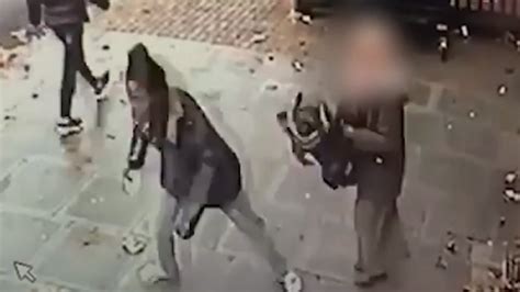 cctv captures woman brutally beaten at cash machine