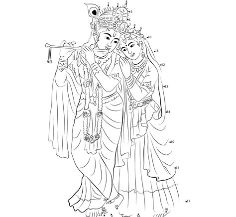 Krishna Coloring Page - Coloring Home