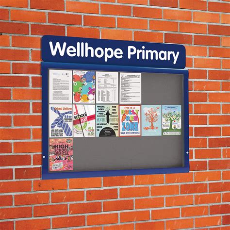 External School Noticeboard Printed Wall Mounted Noticeboard Uk