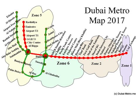 The government plan was to build a network. Dubai Metro Map