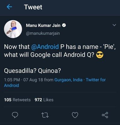 It is sometimes difficult to find all the correct answers, but don't worry. Android 10 it is! Android Q name candidates: Here are 5 (non) desserts that start with Q ...