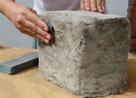 How to Make Fake Rocks with Concrete | Concrete diy, Cement crafts