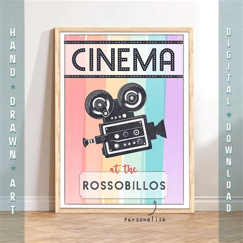Basement Cinema Room Movie Posters Etsy