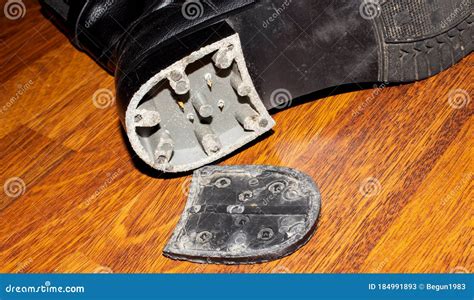 Shoe Padding On Shoesshoe Repaira Broken Heel On A Shoe Stock Image