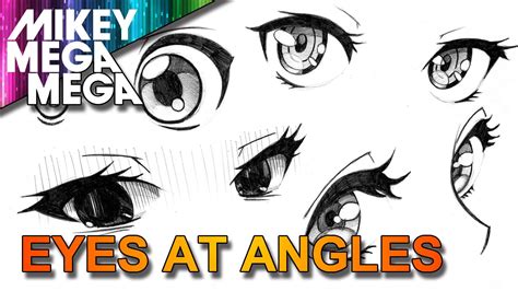 How To Draw EYES FROM AN ANGLE IN ANIME MANGA YouTube