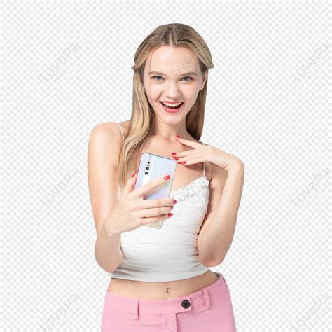 Take A Mobile Phone Selfie Self Portrait Material Model Selfie Self Png Free Download And