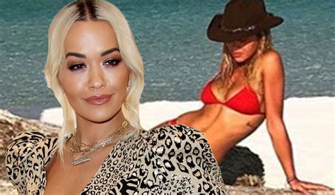Take Me Back Rita Ora Relives Holiday Fun With Red Bikini Throwback Snap Extraie