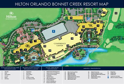 Map Of Hilton Orlando Bonnet Creek Property Map