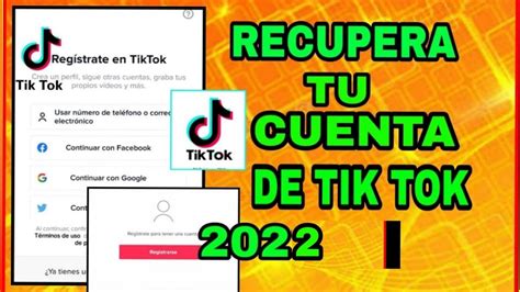 COMO RECUPERAR MI CUENTA DE TIK TOK SI DESINSTALE SIN CONTRASEÑAS 2022