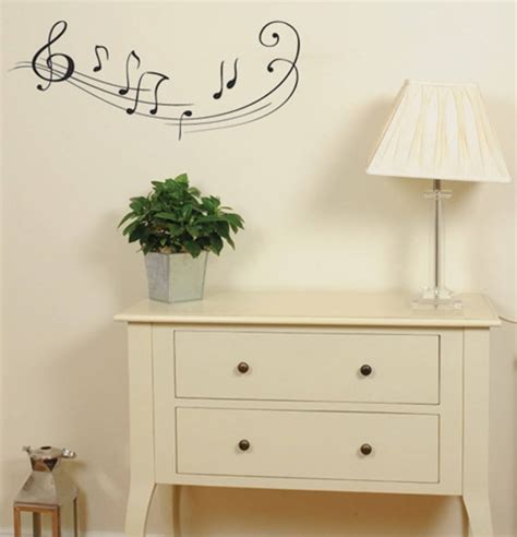 Musical Notes Wall Sticker By Leonora Hammond