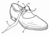 Tap Shoes Coloring Drawing Dance Shoe Dancing Printable Getcolorings Patents Getdrawings Inspiration sketch template