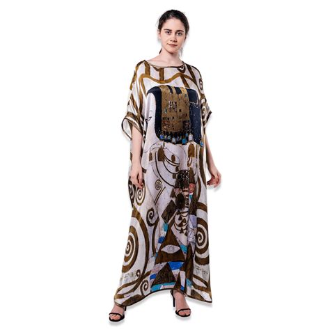 100 İpek Elbise Nomads Felt Gustav Klimt Expectation