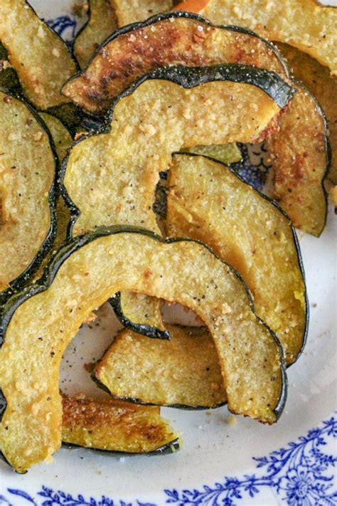 Combineremaining ingredients, and spoon into squash halves, place squash halves in slow cooker. Oven Roasted Parmesan Acorn Squash