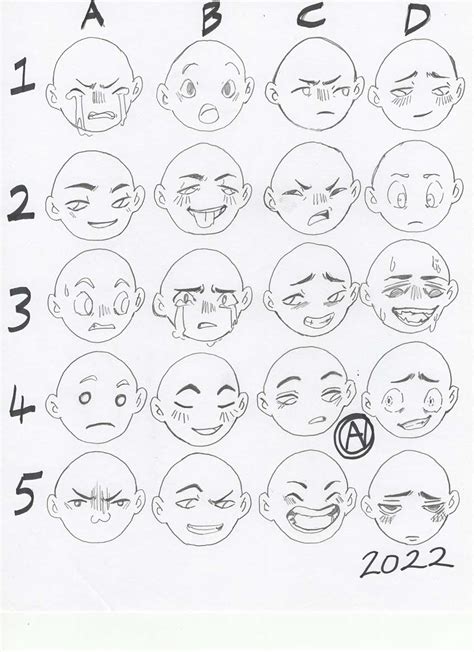 Discover More Than 69 Anime Facial Expressions Chart Best Incdgdbentre