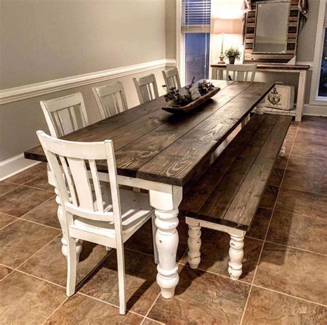 20 Farmhouse Style Kitchen Tables Decoomo