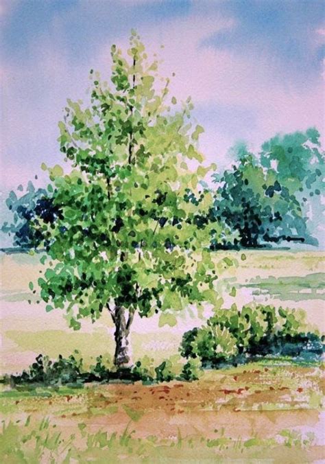 42 Easy Watercolor Landscape Painting Ideas For Beginners Watercolor