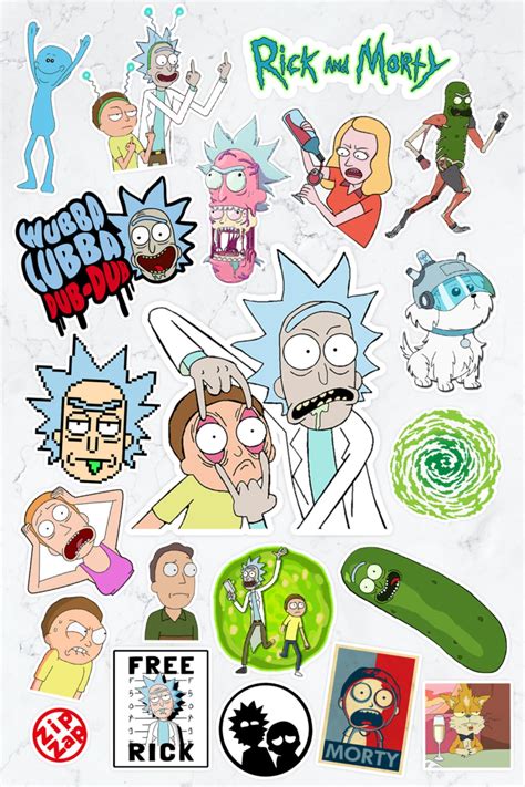 Zipzap Rick And Morty Sticker Paketi 20 Adet Fiyatı Yorumları Trendyol