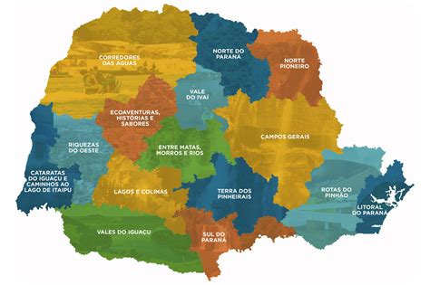 Paran Integra Novo Mapa Do Minist Rio Do Turismo Com Cidades E Regi Es Tur Sticas Casa