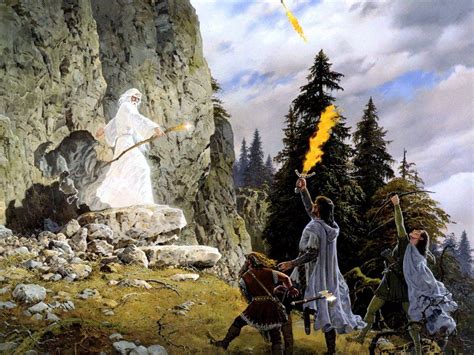 Ted Nasmith The Lord Of The Rings Scene Hobbit Art Tolkien Middle