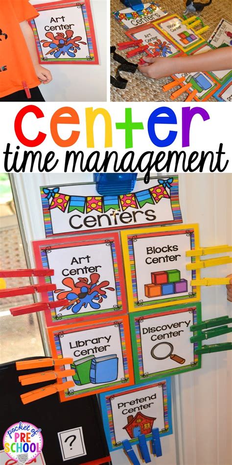 Center Time Management For Preschool And Pre K Pocket Of