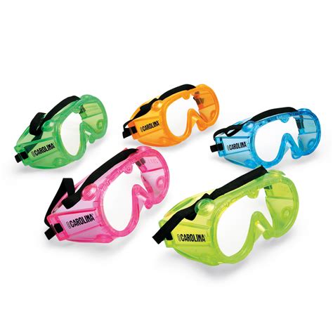 Safety Goggles Large Assorted Colors Value Pack Of 10 Carolina