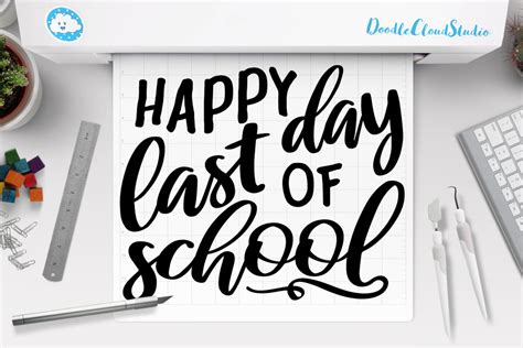 This is a personal use svg file and it's perfectly compatible with cricut explore, silhouette cameo, brother scan n cut, sizzix eclips, sure cuts a lot, etc. Happy Last Day of School SVG, Summer Break Vacation.