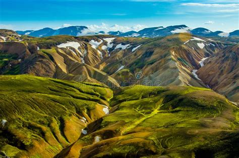 Landmannalaugar Amazing Landscape In Iceland Stock Image Image Of