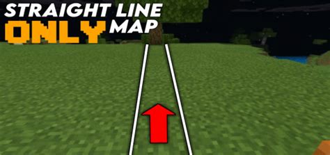 Straight Line Only Survival Minecraft Map