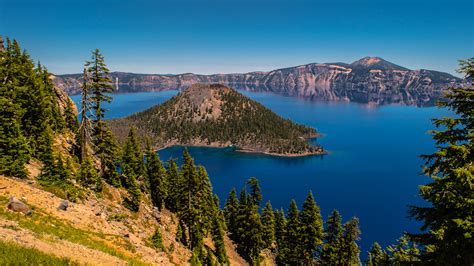 Crater Lake In South Central Oregon
