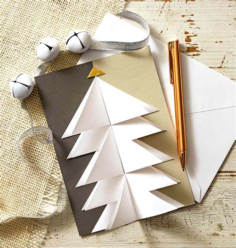 handmade christmas bulb card set of six gold and silver embossed paper
