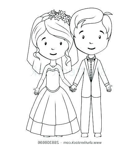 Free Printable Bride And Groom Coloring Pages Bride And Groom Colouring