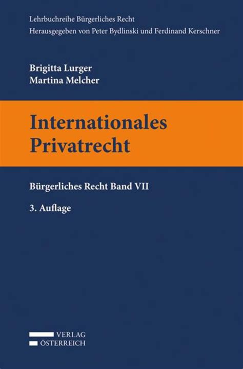 Internationales Privatrecht Von Brigitta Lurger Buch 978 3