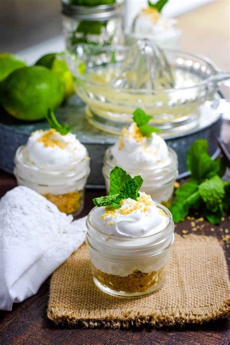 Easy No Bake Key Lime Pie In A Jar Is A Super Simple Yet Creamy