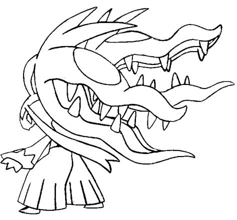 Mega Gyarados Pokemon Coloring Pages Sketch Coloring Page