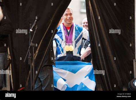 Sir Chris Hoy Scottish Olympic Champion During The Scottish