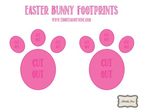 1 printable, 3 ideas :: How to Make Easy DIY Easter Bunny Footprints with Flour
