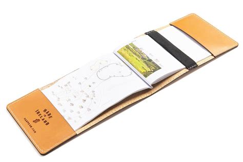 Tan Personalised Leather Yardage Book Cover Carveon