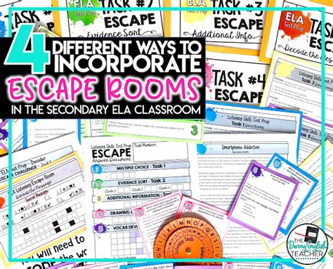 4 Ways To Effectively Use Escape Rooms In The Secondary Ela Classroom